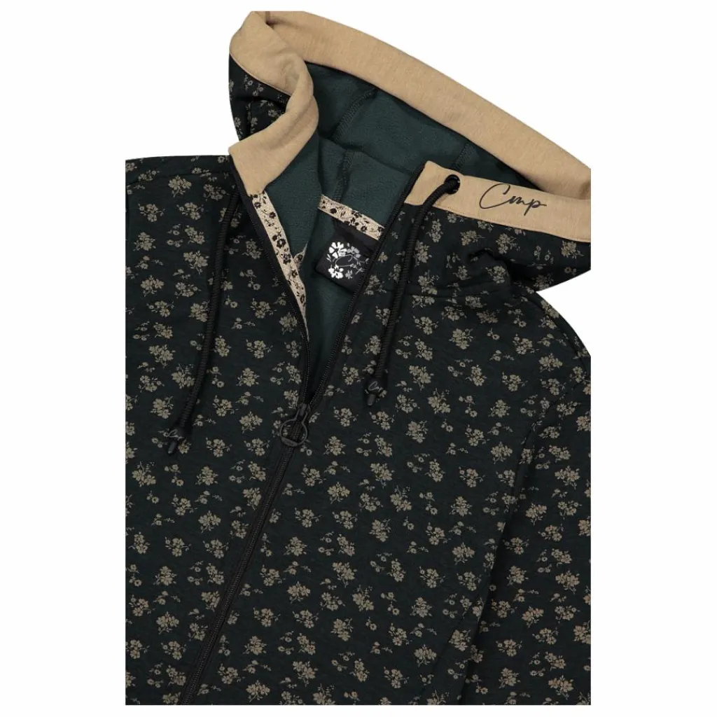 Bedruckte Damen-Fleecejacke mit Kapuze>CMP