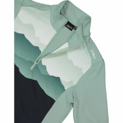 Bedrucktes Half-Zip-Fleeceshirt aus Softech für Damen><noscript><img width=