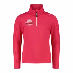 Bedrucktes Half-Zip-Fleeceshirt aus Softech für Mädchen>CMP Sale