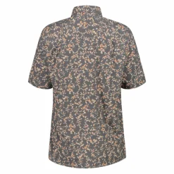 Damen 3/4 Ärmel Stretch-Bluse mit Allover-Druck><noscript><img width=