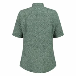 Damen 3/4 Ärmel Stretch-Bluse mit Allover-Druck><noscript><img width=