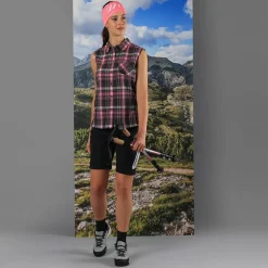 Damen 4 Way Stretch Stoff Bermuda Shorts><noscript><img width=