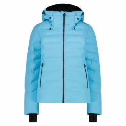 Damen Aprés Ski wattierte Jacke mit Schneegamasche><noscript><img width=
