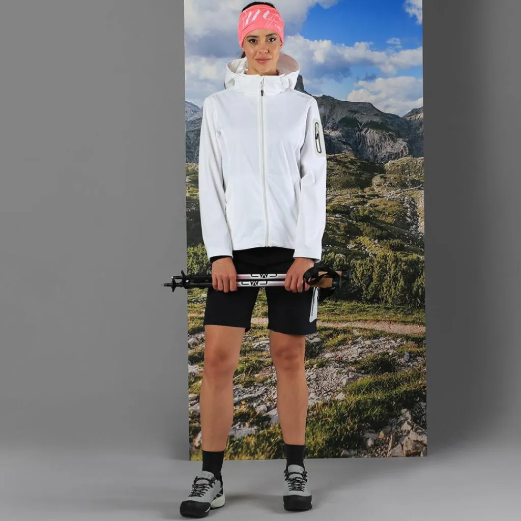 Damen Jacke aus Light Softshell mit abnehmbarer Kapuze>CMP New