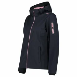 Damen Jacke aus Light Softshell mit abnehmbarer Kapuze><noscript><img width=
