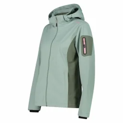 Damen Jacke aus Light Softshell mit abnehmbarer Kapuze><noscript><img width=