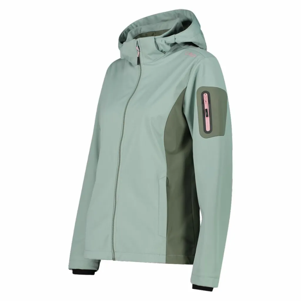 Damen Jacke aus Light Softshell mit abnehmbarer Kapuze>CMP New