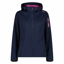 Damen Jacke aus Light Softshell mit abnehmbarer Kapuze><noscript><img width=