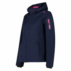 Damen Jacke aus Light Softshell mit abnehmbarer Kapuze><noscript><img width=
