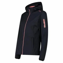 Damen Jacke aus Light Softshell mit abnehmbarer Kapuze><noscript><img width=