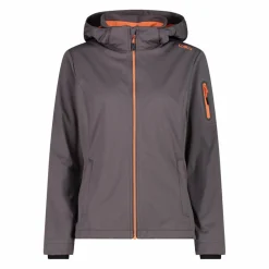 Damen Jacke aus Light Softshell mit abnehmbarer Kapuze><noscript><img width=