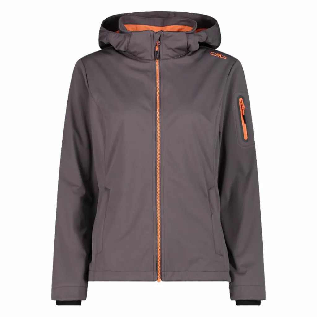 Damen Jacke aus Light Softshell mit abnehmbarer Kapuze>CMP New