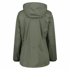 Damen Jacke aus Light Softshell mit abnehmbarer Kapuze><noscript><img width=