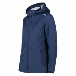 Damen Jacke aus Light Softshell mit abnehmbarer Kapuze><noscript><img width=