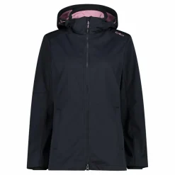 Damen Jacke aus Light Softshell mit abnehmbarer Kapuze><noscript><img width=