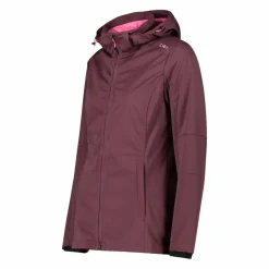 Damen Jacke aus Light Softshell mit abnehmbarer Kapuze><noscript><img width=