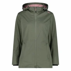 Damen Jacke aus Light Softshell mit abnehmbarer Kapuze><noscript><img width=