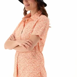 Damen Kurzarm-Bluse mit Karomuster><noscript><img width=