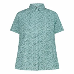 Damen Kurzarm-Bluse mit Karomuster><noscript><img width=