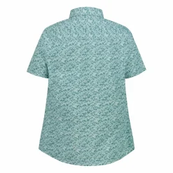 Damen Kurzarm-Bluse mit Karomuster><noscript><img width=