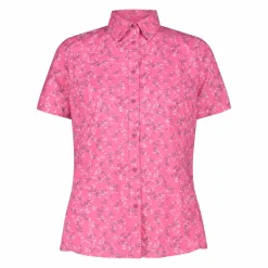 Damen Kurzarm-Bluse mit Karomuster><noscript><img width=