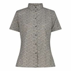 Damen Kurzarm-Bluse mit Karomuster><noscript><img width=
