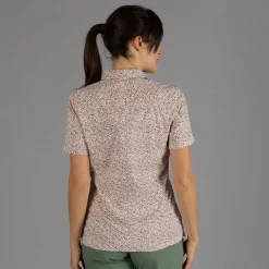 Damen Kurzarm-Bluse mit Karomuster><noscript><img width=