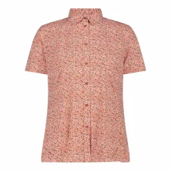 Damen Kurzarm-Bluse mit Karomuster><noscript><img width=