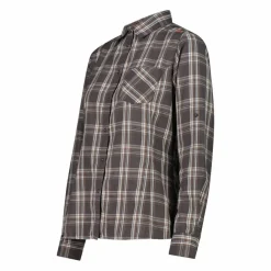 Damen Langarm-Bluse mit Karomuster><noscript><img width=