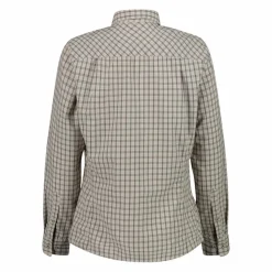 Damen Langarm-Bluse mit Karomuster><noscript><img width=