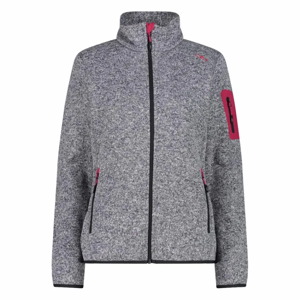 Damen schweres Fleecejacke Knit-Tech Meliert>CMP New