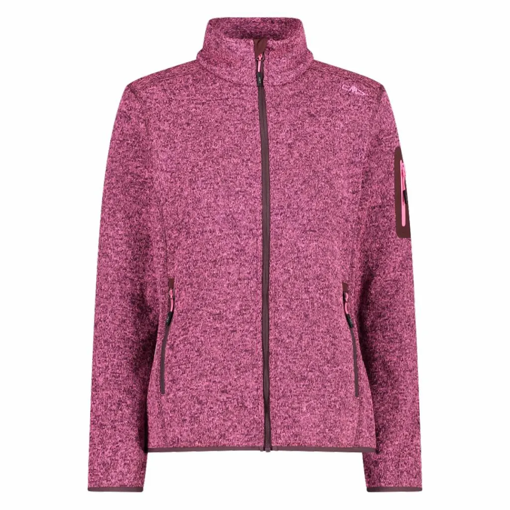 Damen schweres Fleecejacke Knit-Tech Meliert>CMP New