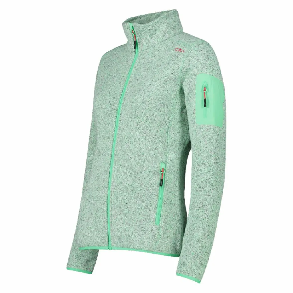 Damen schweres Fleecejacke Knit-Tech Meliert>CMP New