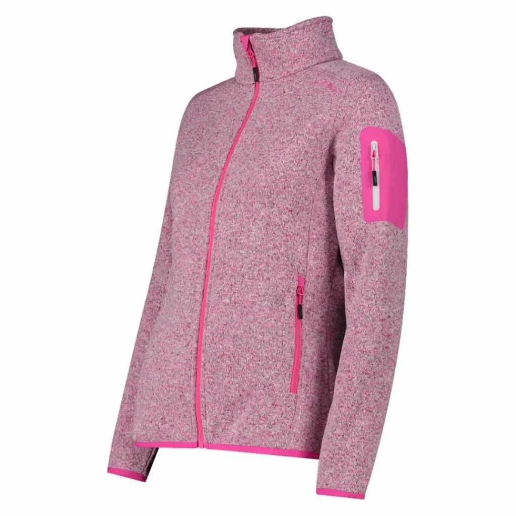 Damen schweres Fleecejacke Knit-Tech Meliert>CMP New