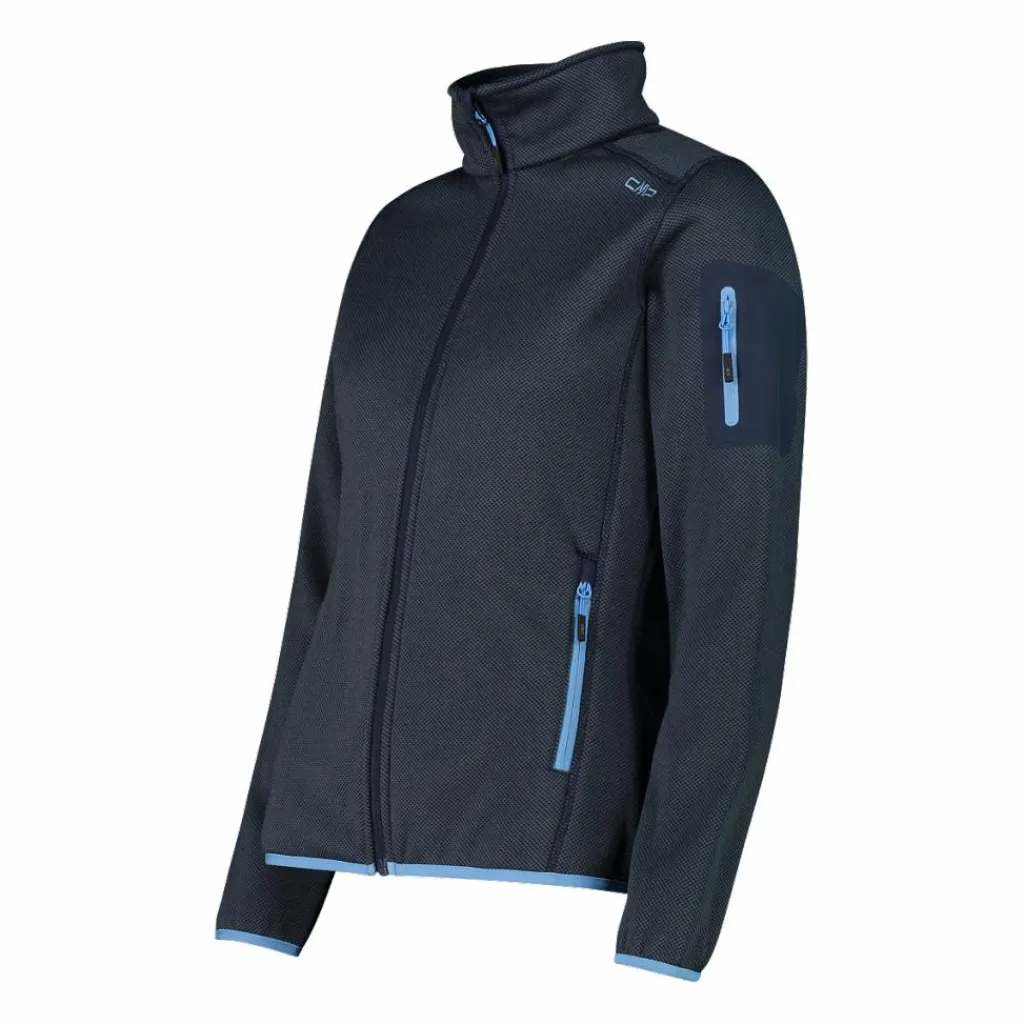Damen schweres Fleecejacke Knit-Tech Meliert>CMP New