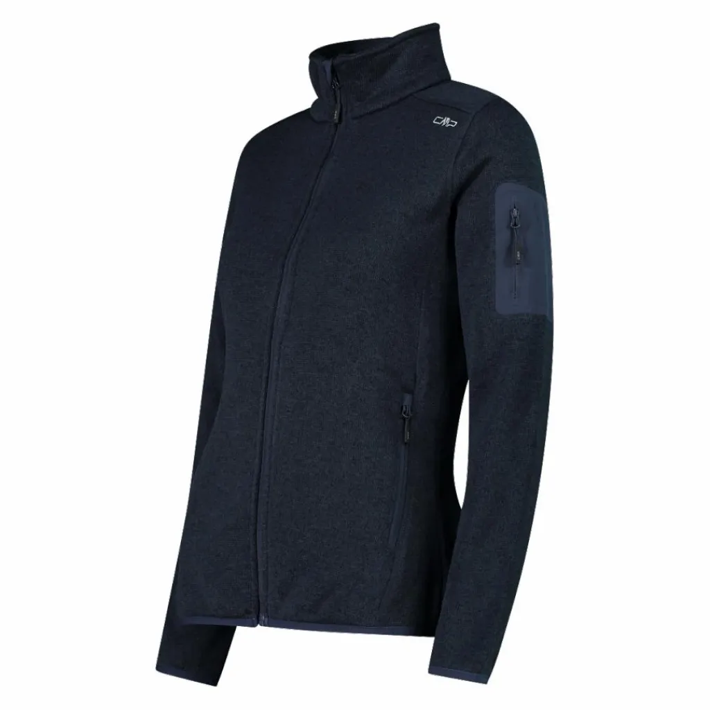 Damen schweres Fleecejacke Knit-Tech Meliert>CMP New