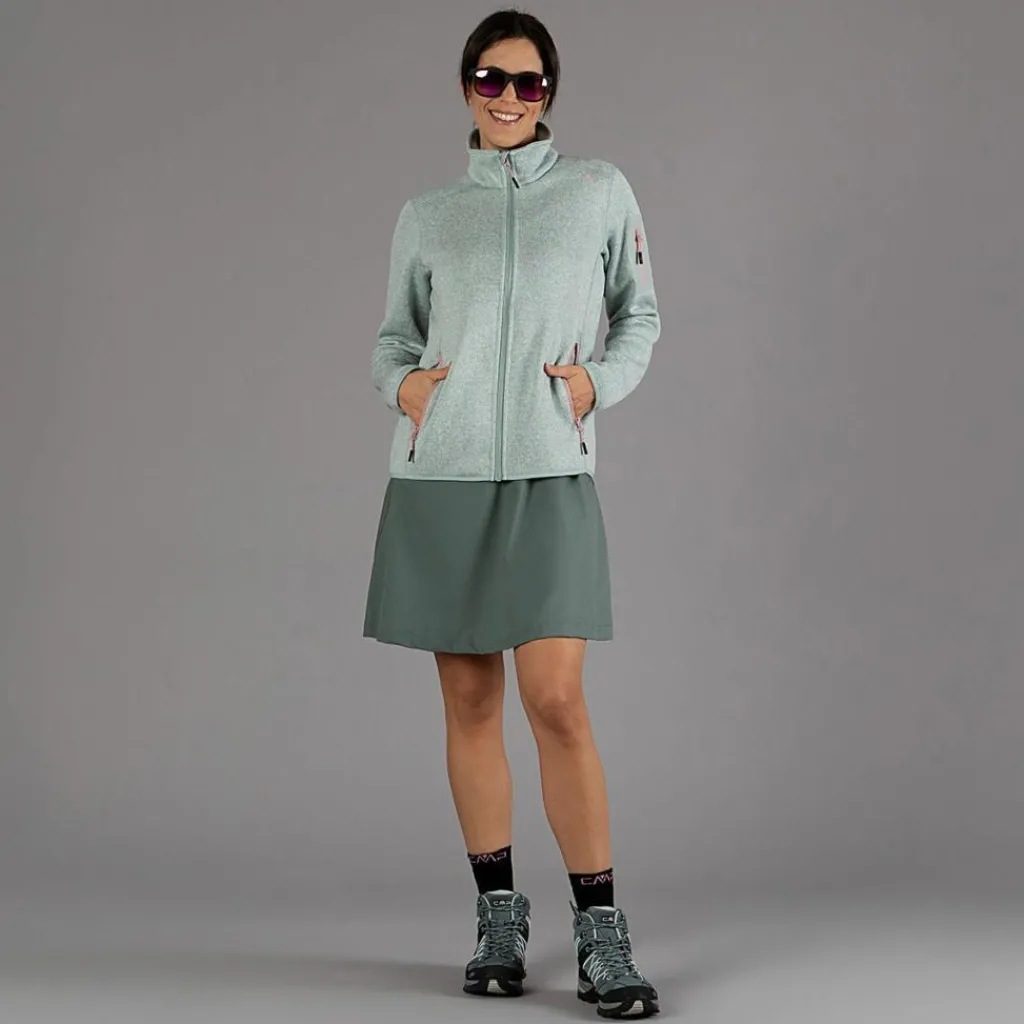Damen schweres Fleecejacke Knit-Tech Meliert>CMP New