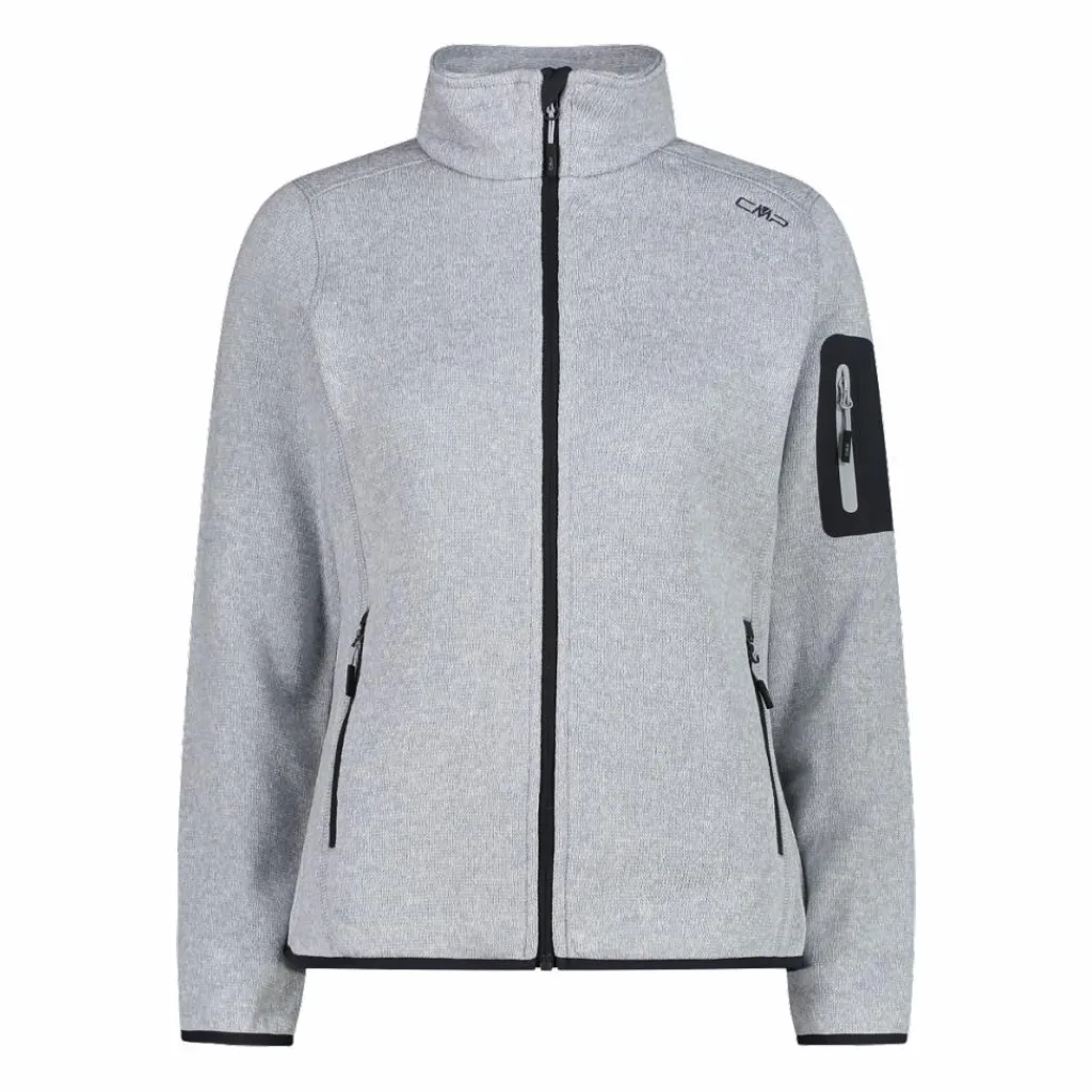 Damen schweres Fleecejacke Knit-Tech Meliert>CMP New
