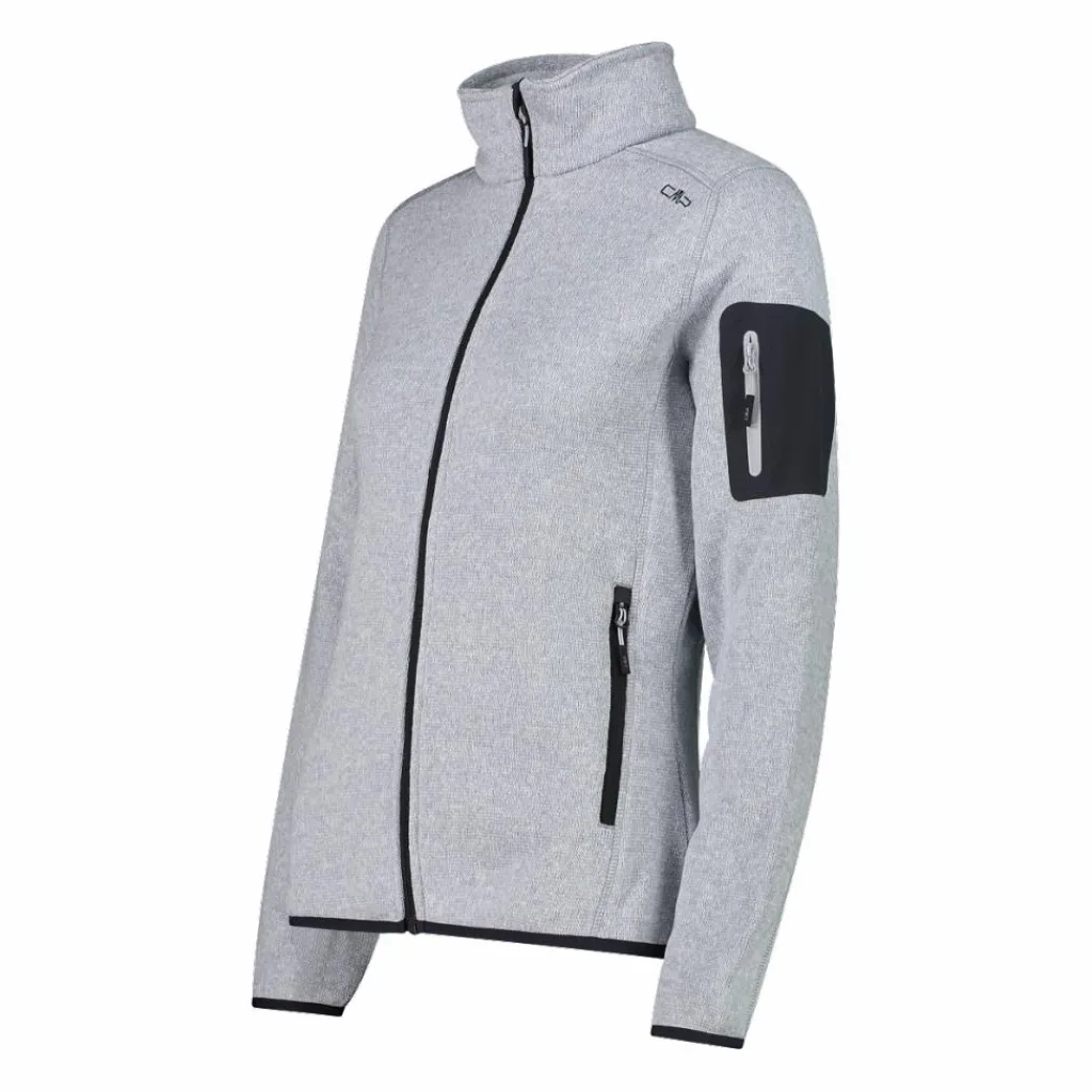 Damen schweres Fleecejacke Knit-Tech Meliert>CMP New