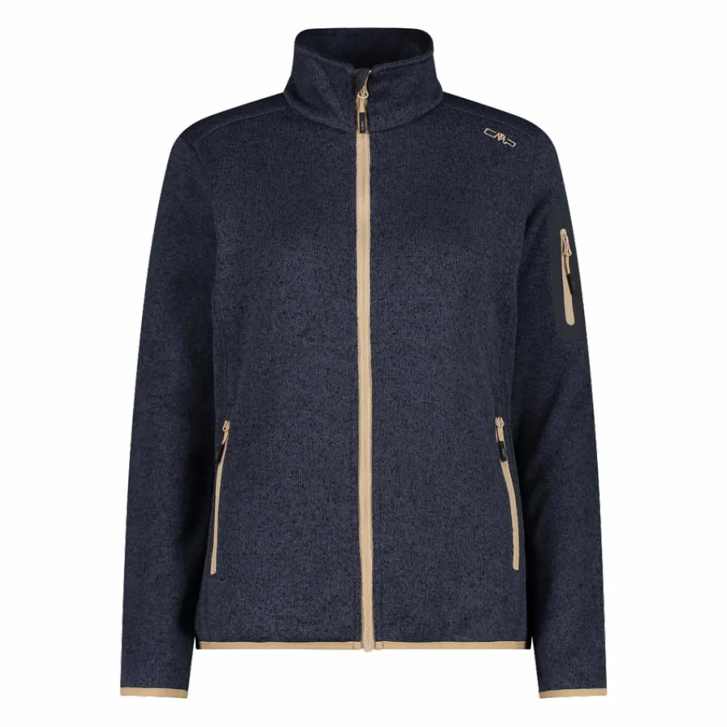 Damen schweres Fleecejacke Knit-Tech Meliert>CMP New