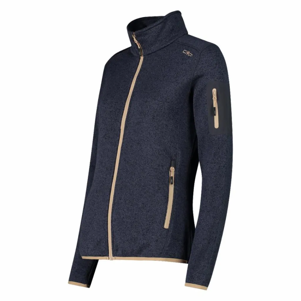 Damen schweres Fleecejacke Knit-Tech Meliert>CMP New