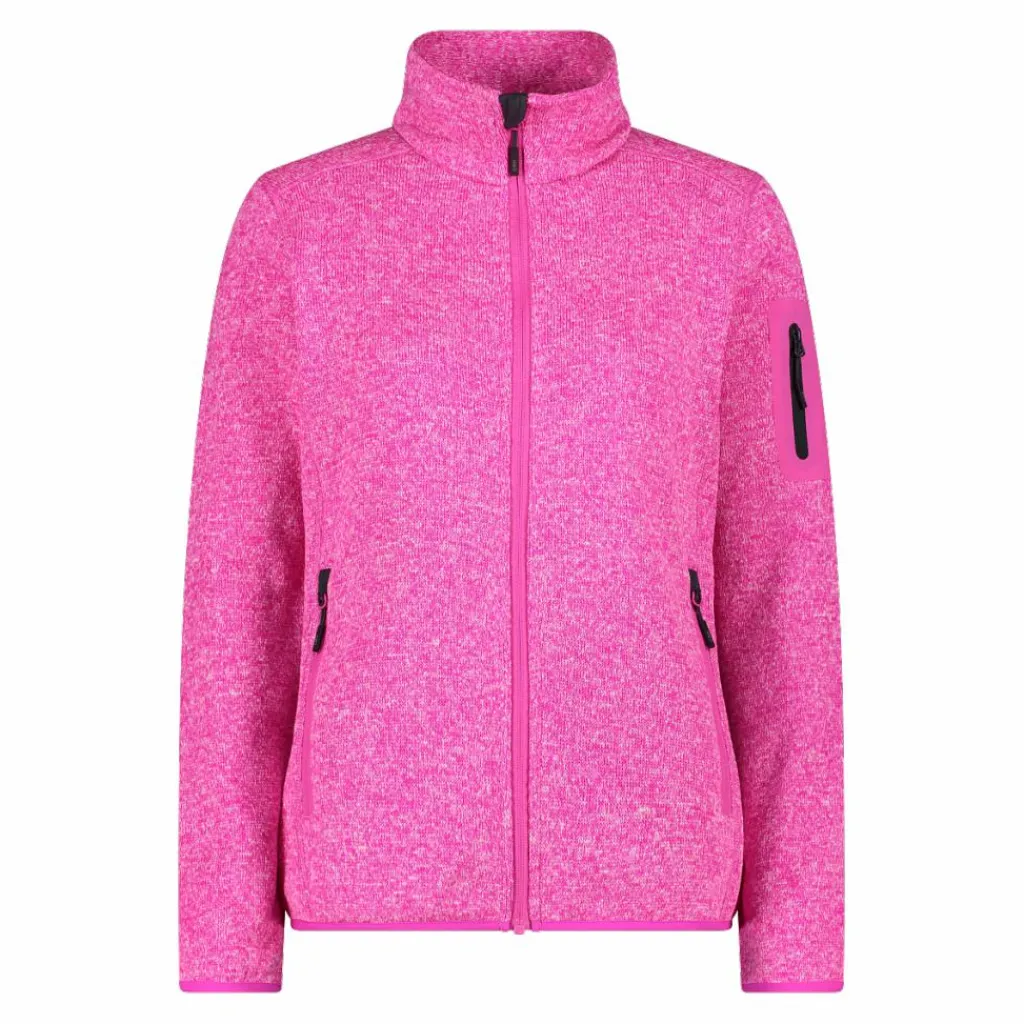 Damen schweres Fleecejacke Knit-Tech Meliert>CMP New