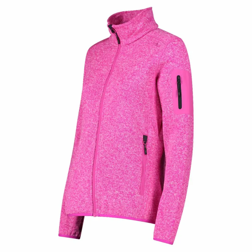 Damen schweres Fleecejacke Knit-Tech Meliert>CMP New