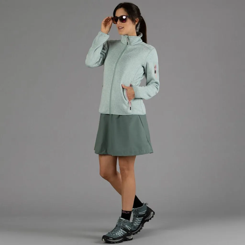 Damen schweres Fleecejacke Knit-Tech Meliert>CMP New