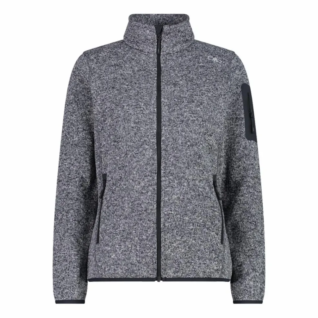 Damen schweres Fleecejacke Knit-Tech Meliert>CMP New