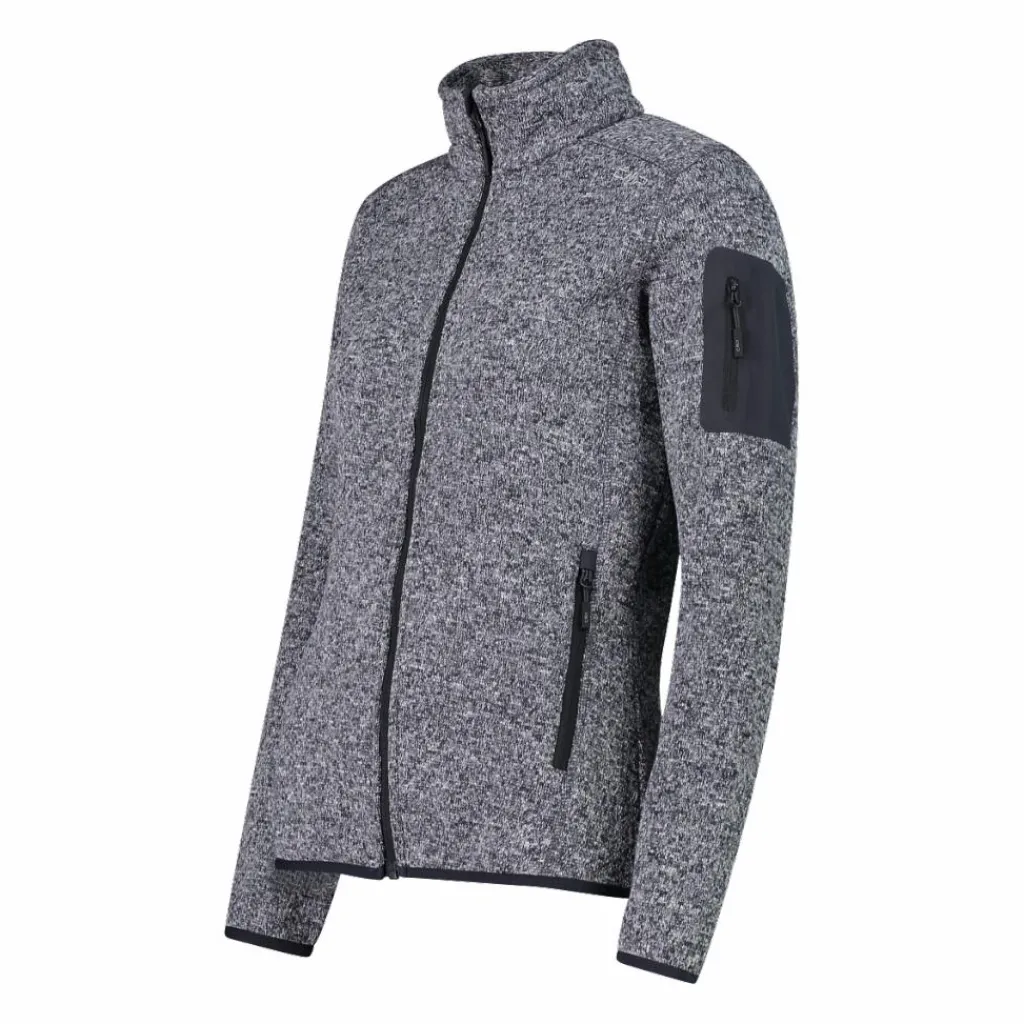 Damen schweres Fleecejacke Knit-Tech Meliert>CMP New