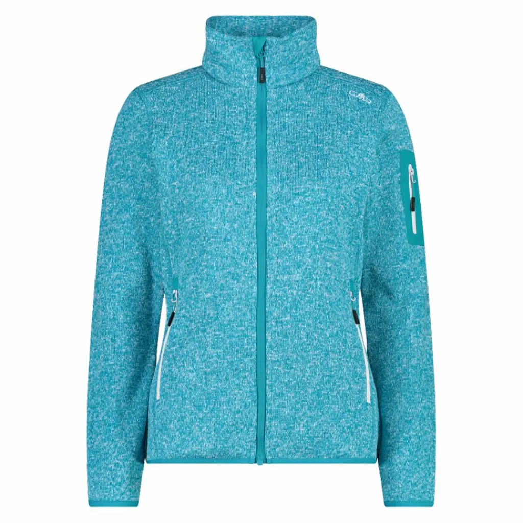 Damen schweres Fleecejacke Knit-Tech Meliert>CMP New