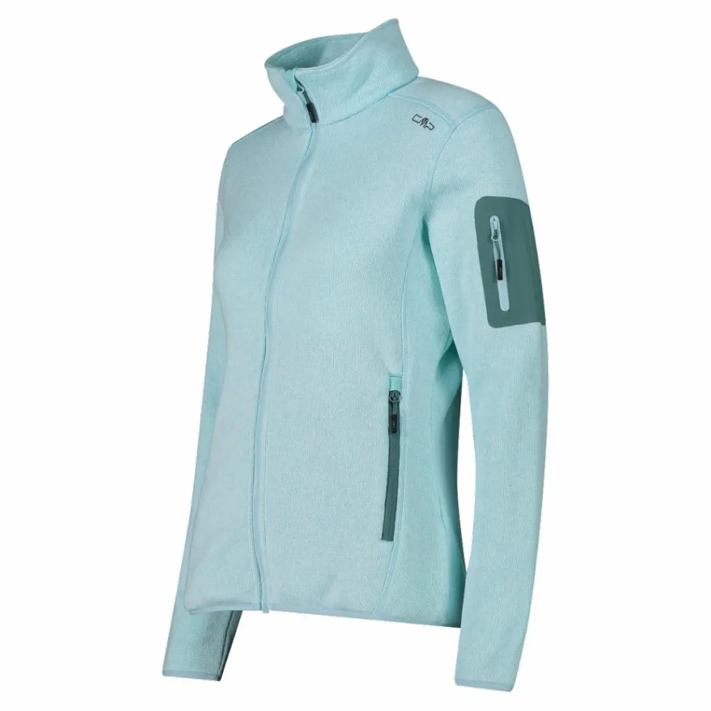 Damen schweres Fleecejacke Knit-Tech Meliert>CMP New