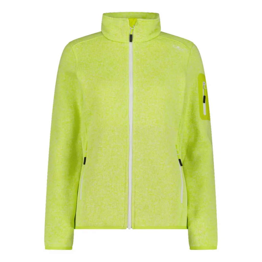 Damen schweres Fleecejacke Knit-Tech Meliert>CMP New
