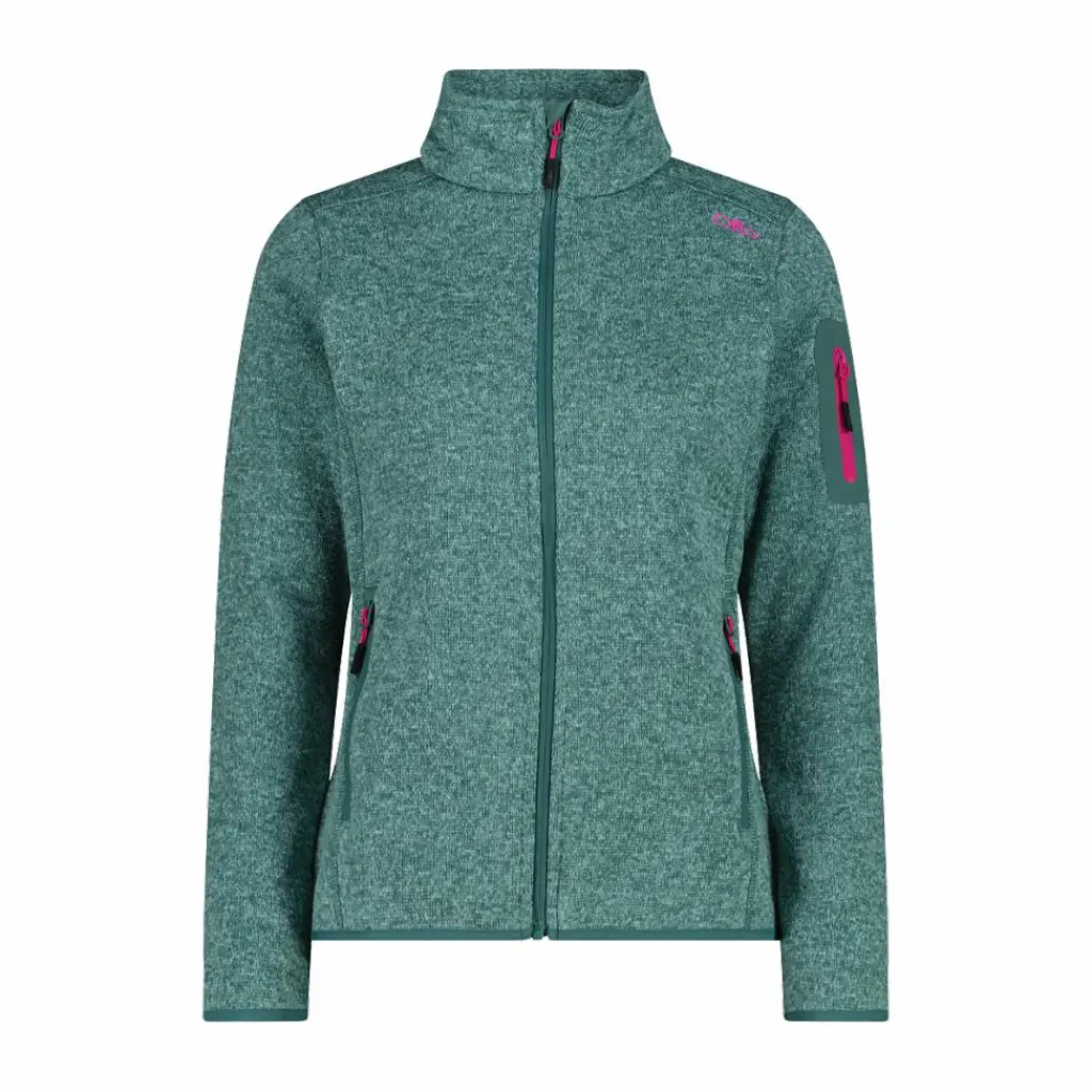 Damen schweres Fleecejacke Knit-Tech Meliert>CMP New